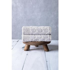 Nurpak Hazal 2'li 50x90 cm Gri El Havlusu