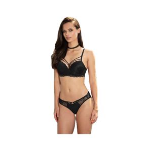 Nurteks 4434 Intimo Donna Destekli Siyah Sütyen Takım