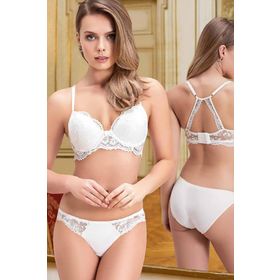 Nurteks Freshness 4327 Beyaz Desteksiz Sütyen Takım