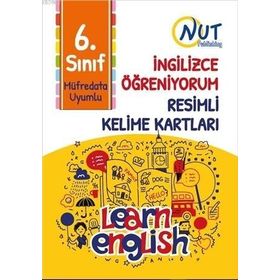 Nut Publishing 6. Sınıf İngilizce Öğreniyorum Resimli Kelime Kartları