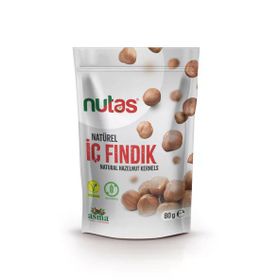 Nutas 80 gr Doypack Natürel İç Fındık