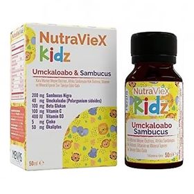 Nutraviex Kidz Umckaloabo Sambucus 50 ml Şurup