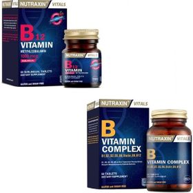 Nutraxin B12 Vitamini 1000 mcg 60 Tablet + B Vitamin Complex 60 Tablet