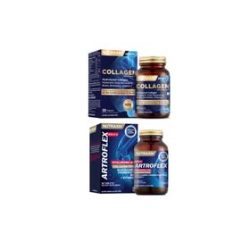 Nutraxin Beauty Collagen Hyaluronic Acid 30 Tablet + Nutraxin Artroflex Hya-C-II 90 Tablet