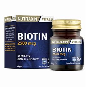 Nutraxin Biotin 2500 mcg İçeren 50 Tablet