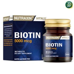 Nutraxin Biotin 5000 mcg 30 Tablet