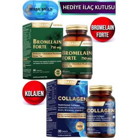 Nutraxin Bromelain Forte 60 Tablet + Collagen 30 Tablet