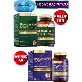 Nutraxin Bromelain Forte 60 Tablet + Nutraxin Hyaluronik Asit 30 Tablet