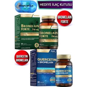 Nutraxin Bromelain Forte 60 Tablet + Quercetin Bromelain 30 Tablet