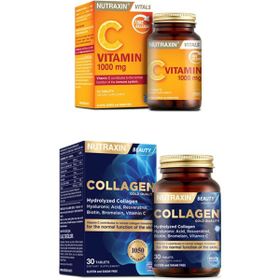Nutraxin C Vitamini 1000 mg 30 Tablet + Collagen Gold Quality 30 Tablet