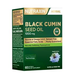 Nutraxin Çörek Otu Yağı 1000 mg 60 Kapsül