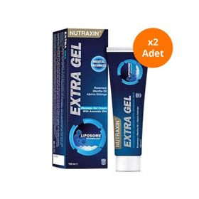 Nutraxin Extra Gel Mentol Ferahlığı 2x100 ml Masaj Jeli