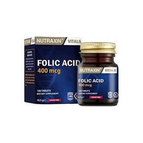 Nutraxin Folic Acid 400 mcg 100 Tablet