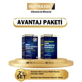 Nutraxin Men's Multi Vitamin Complex 60 Tablet + Saw Palmetto Formula 60 Tablet