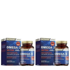 Nutraxin Omega-3 Ultra 2500 mg 2x30 Kapsül Balık Yağı