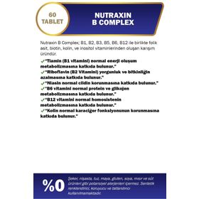 Nutraxin Vitamin B Complex 60 Tablet