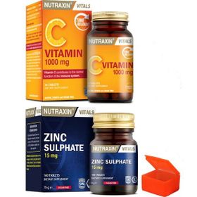Nutraxin Vitamin C 1000 mg 30 Tablet - Zinc Sulphate 100 Tablet
