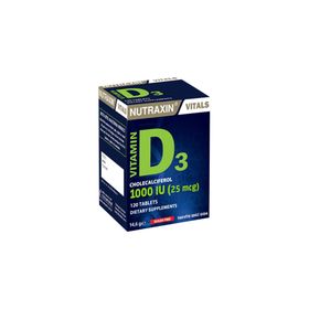 Nutraxin Vitamin D3 1000 IU 120 Tablet