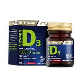 Nutraxin Vitamin D3 1000 IU 2x120 Tablet