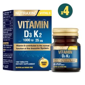 Nutraxin Vitamin D3 K2 4x120 Tablet