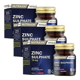 Nutraxin Zinc Sulphate 15 mg 3x100 Tablet