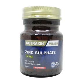 Nutraxin Zinc Sulphate Çinko 15 mg 100 Tablet