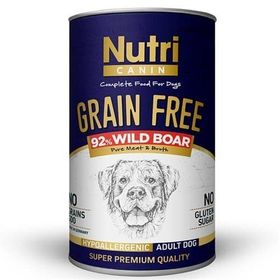 Nutri Canin 12x400 gr Yaban Domuzlu Tahılsız Köpek Konservesi