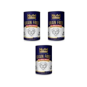 Nutri Canin 3x400 gr Yaban Domuzlu Tahılsız Köpek Konservesi