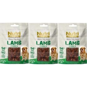 Nutri Canin 3x80 GR Lamb Cubes Tahılsız Kuzu Küpleri Köpek Ödülü