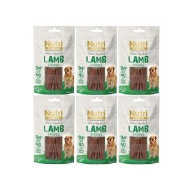 Nutri Canin 6x80 gr Lamb Stripes Tahılsız Kuzu Etli Köpek Ödülü