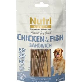 Nutri Canin 80 gr Chicken Fish Sandwich Köpek Ödülü