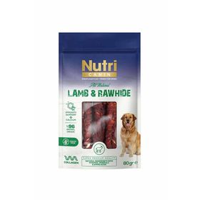 Nutri Canin 80 gr Kuzu Eti Sarılı Kemik Köpek Ödülü