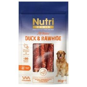 Nutri Canin 80 gr Ördek Eti Sarılı Kemik Small Köpek Ödülü