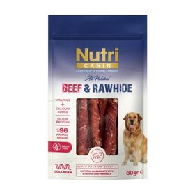 Nutri Canin 80 gr Sığır Eti Sargılı Sığır Derisi Köpek Ödül Maması