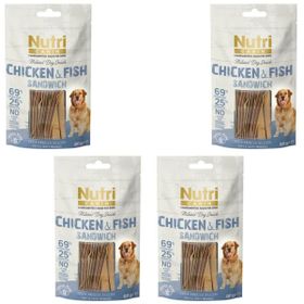 Nutri Canin Chicken Tahılsız %95 Tavuklu 4x80 gr Köpek Ödülü
