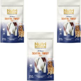 Nutri Canin Dental Twist Ördekli Diş Sağlığı 3x120 gr Köpek Ödülü