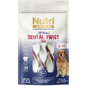 Nutri Canin Dental Twist S-M 80 gr Sığır Etli Diş Sağlığı Köpek Ödülü