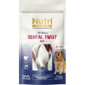Nutri Canin Dental Twist Sığır Etli M-L 120 gr Köpek Ödülü