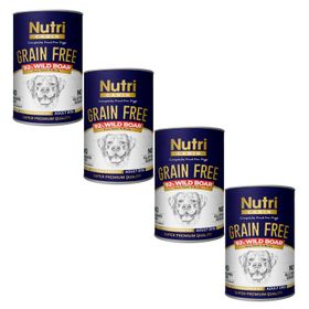 Nutri Canin Domuz Etli %92 Tahılsız 4x400 gr Yaş Köpek Maması