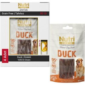 Nutri Canin Duck Tahılsız %95 Ördekli 4x80 gr Köpek Ödülü