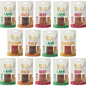 Nutri Canin Etli Tahılsız Karışık Paket 14 Adet Köpek Ödül Maması