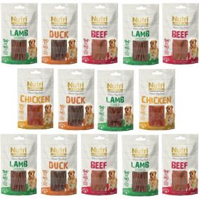 Nutri Canin Etli Tahılsız Karışık Paket 14 Adet Köpek Ödül Maması