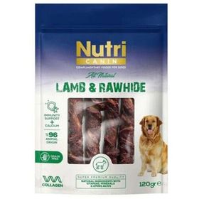 Nutri Canin Kuzu Eti Sarılı Kemik 120 gr Köpek Ödülü