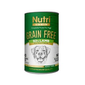 Nutri Canin Kuzu Etli Tahılsız 6x400 gr Köpek Konserve