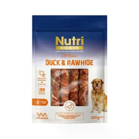 Nutri Canin Ördek Eti Sarılı Kemik 120 gr Köpek Ödülü