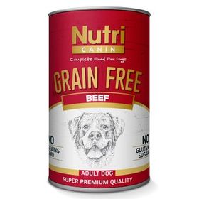 Nutri Canin Sığır Biftek Etli Tahılsız 400 gr Yetişkin Köpek Konservesi