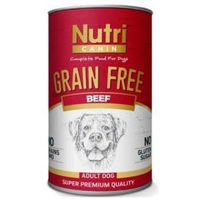 Nutri Canin Sığır Biftek Etli Tahılsız 400 gr Yetişkin Köpek Konservesi