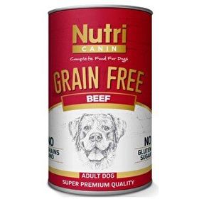 Nutri Canin Sığır Biftek Etli Tahılsız 400 gr Yetişkin Köpek Konservesi
