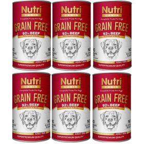 Nutri Canin Sığır Biftek Etli Tahılsız 6x400 gr Yetişkin Köpek Konservesi