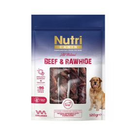 Nutri Canin Sığır Eti Sarılı Kemik 120 gr Köpek Ödülü